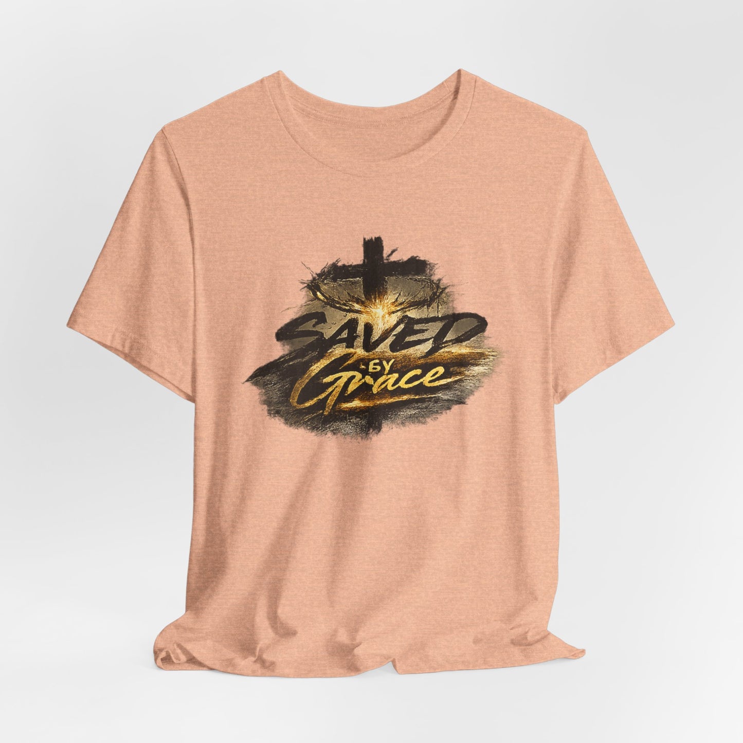 Saved By Grace T‑Shirt — Christian Cross Faith Tee