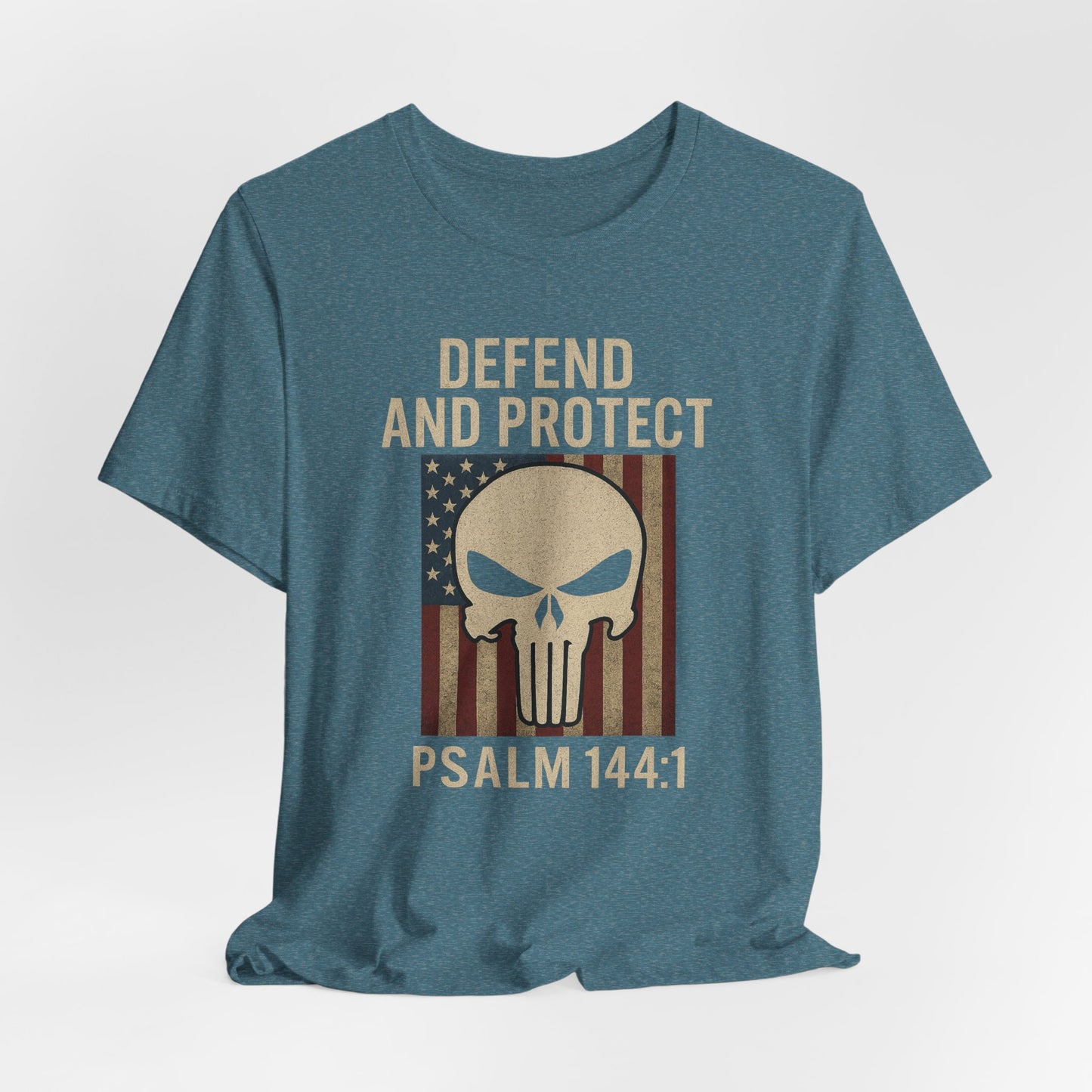Defend and Protect Bible Verse Psalm 144:1 T-Shirt