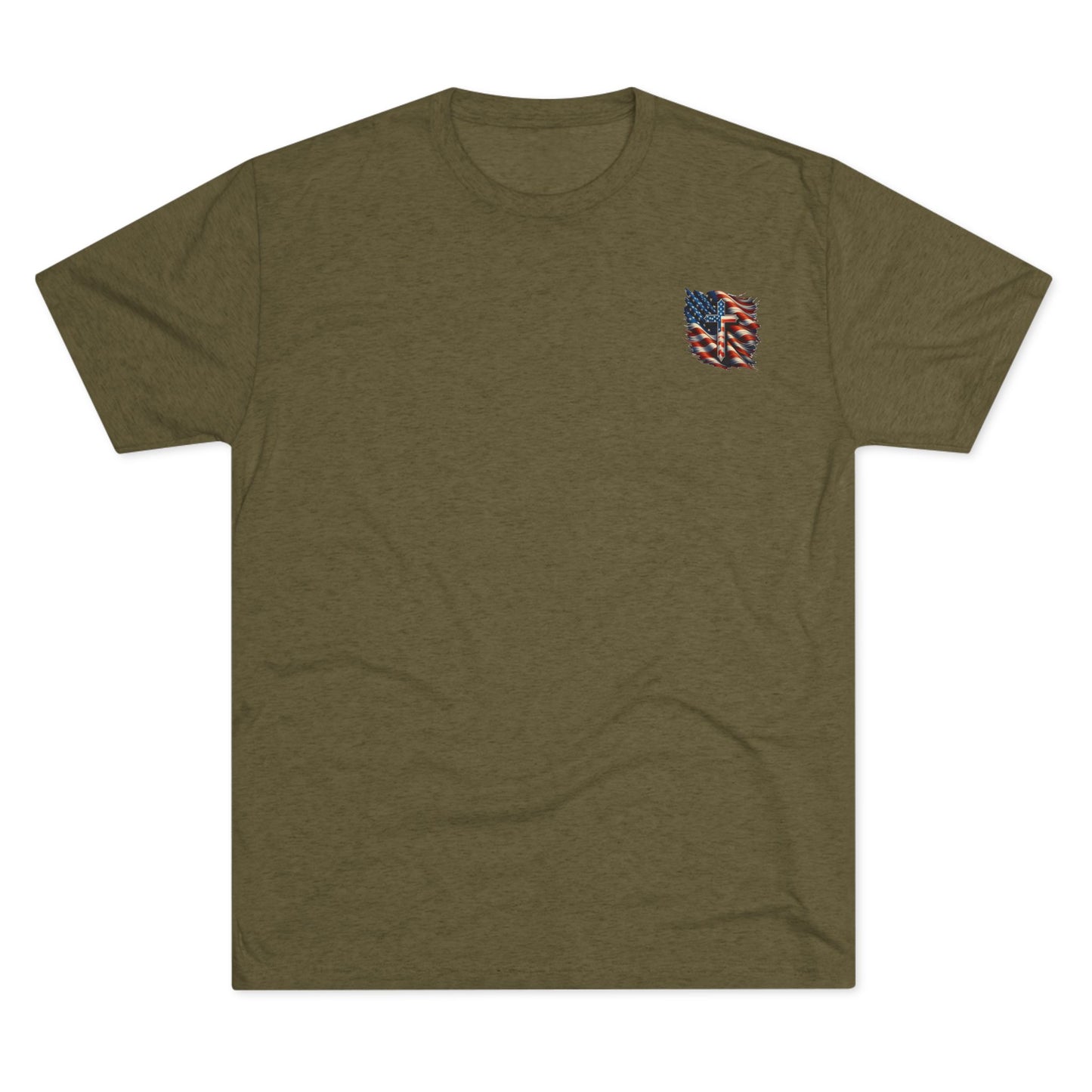 Unisex Tri-Blend Crew Tee "GOD BLESS AMERICA"