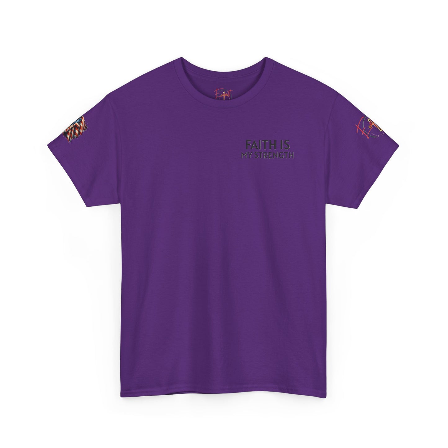 Christian Tee - Philippians 4:13 'Faith Is My Strength' (Copy)