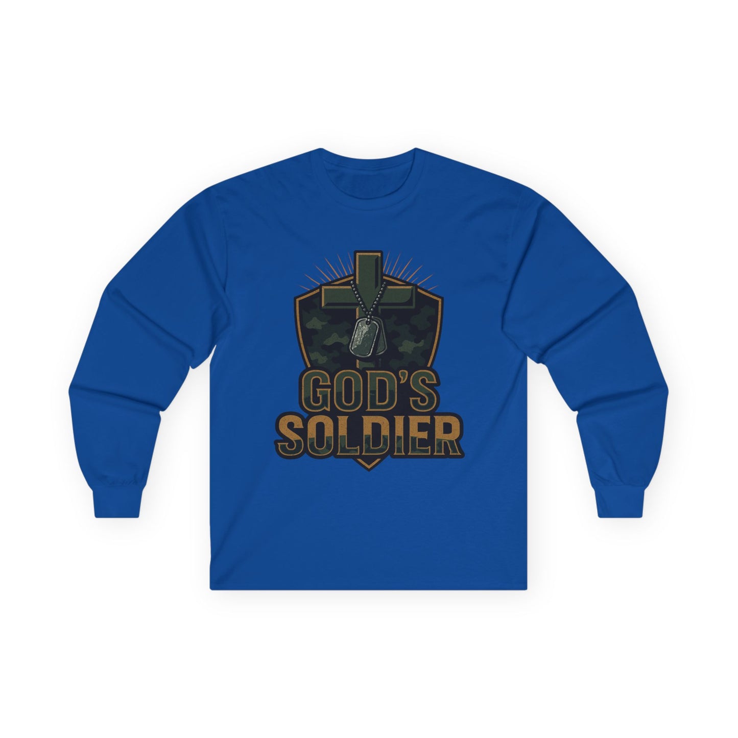 Long Sleeve Tee - God's Soldier Religious Christian Apparel