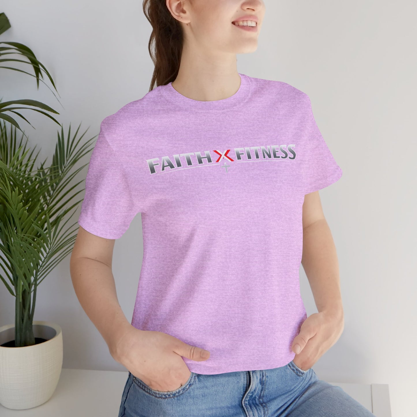 Faith x Fitness T-Shirt — Inspirational Workout Tee