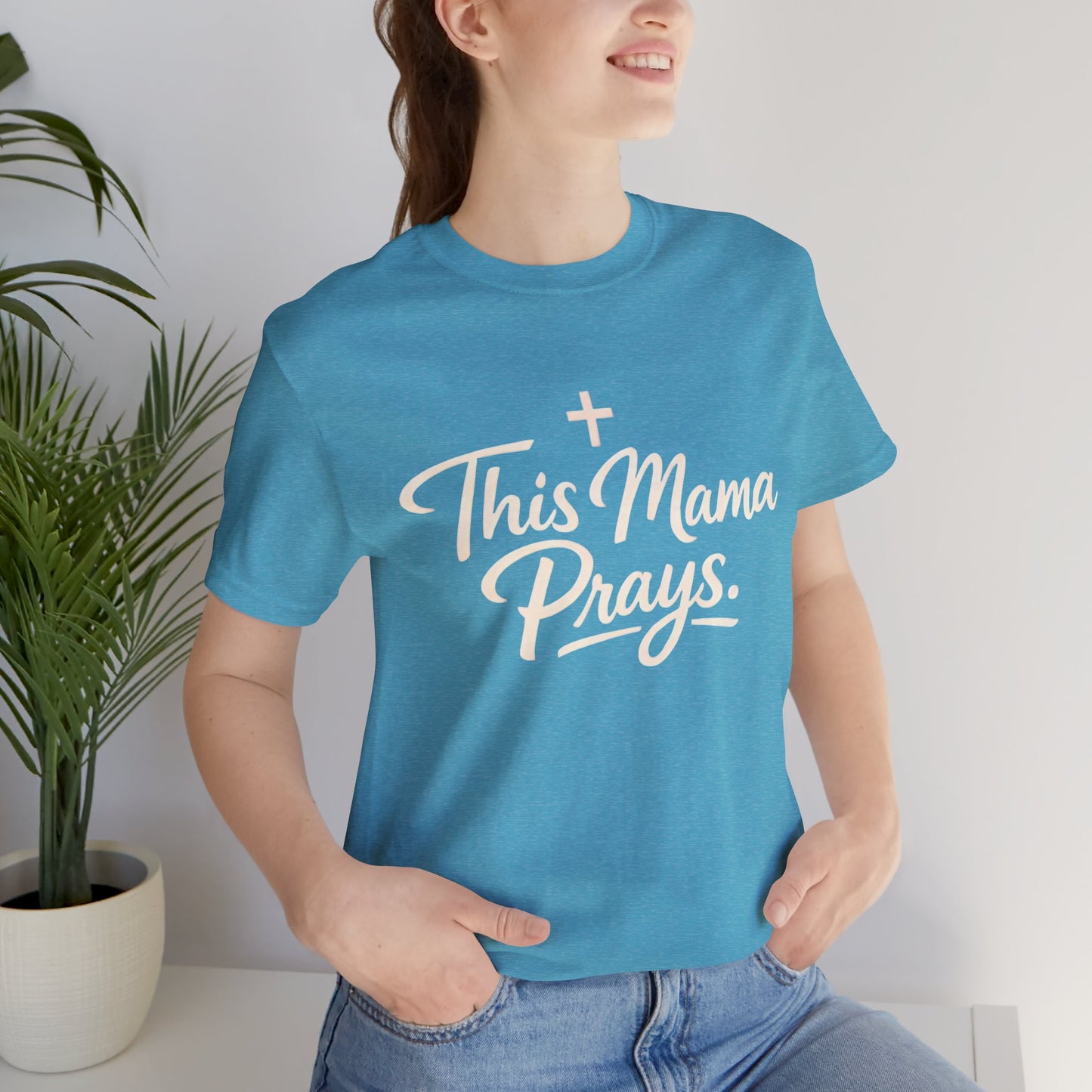 T-Shirt — “This Mama Prays” Faith Graphic Tee
