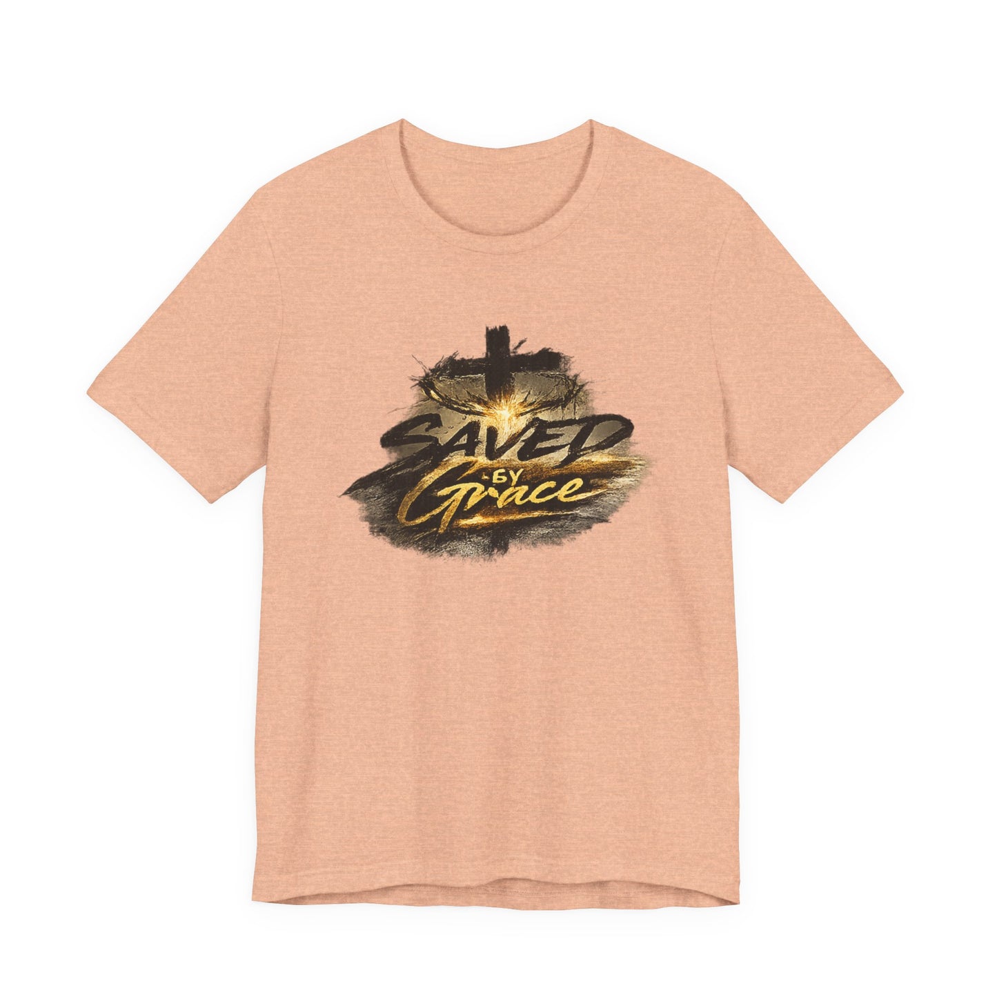 Saved By Grace T‑Shirt — Christian Cross Faith Tee