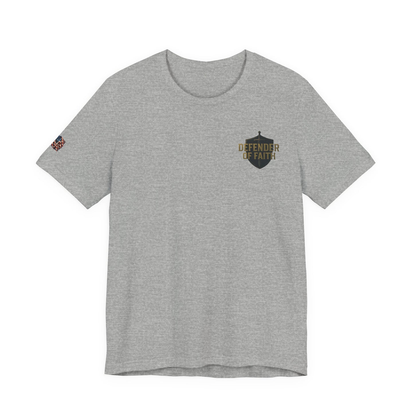 Psalm 144:1 'Defender of Faith' T-Shirt — Christian Scripture Tee