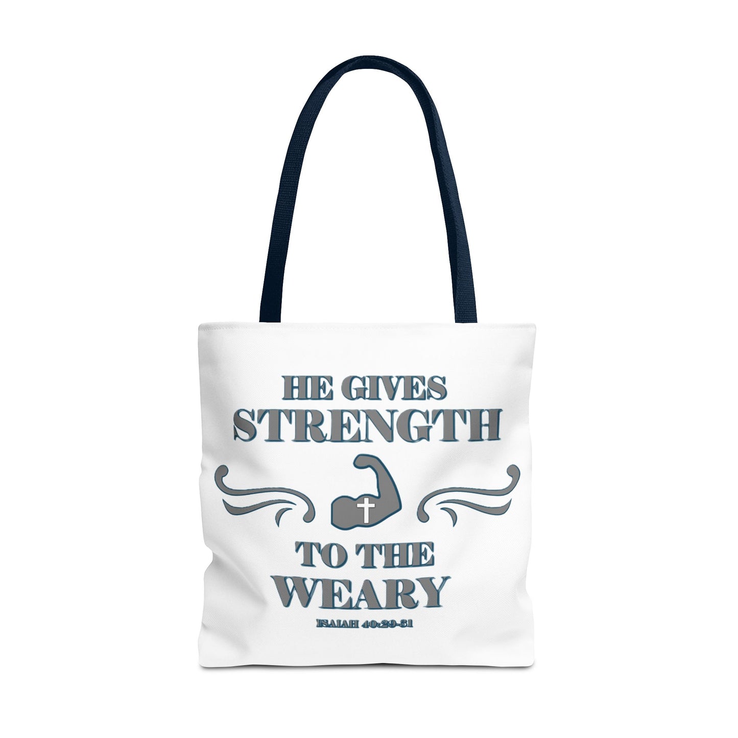 Tote Bag with Bible Verse Isaiah 40:29-31